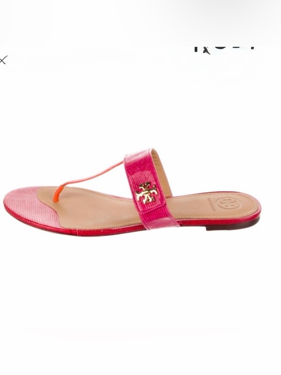 Tory Burch Shoes - Tory Burch Kira Thong Sandals Tejus Embossed Leather Size 9.5 vacation summer